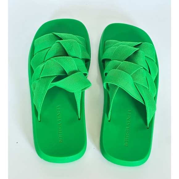 Bottega Veneta Intrecciato Starfish Green Sandals 9 US (42) 651402 NWT $850 main image 14